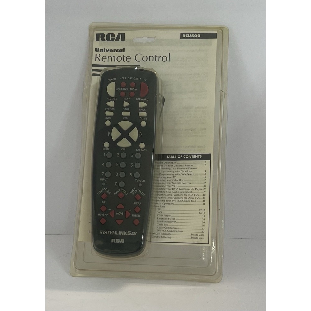RCA Universal Remote. RCU500 New In Package